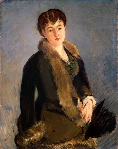Portret van juffrouw Isabelle Lemonnier, ca. 1880 door Édouard Manet