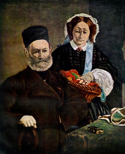 Portret van Monsieur en Madame Auguste Manet, 1860 1938 door Édouard Manet