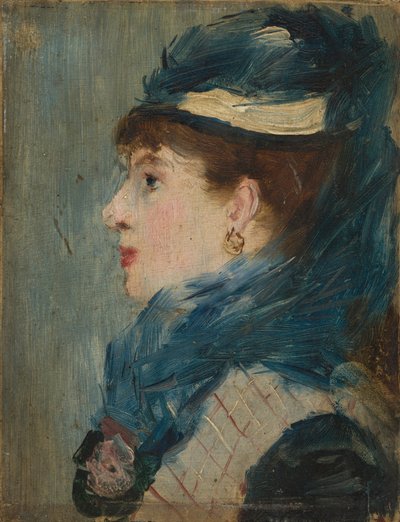 Portret van een dame door Édouard Manet