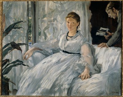 Lezen door Édouard Manet