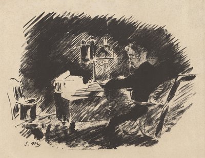 Onder de lamp, uit Stéphane Mallarmés vertaling van Edgar Allan Poe