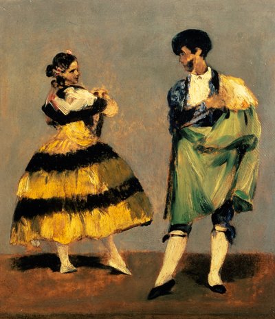 Spaanse Dansers, 1879 door Édouard Manet