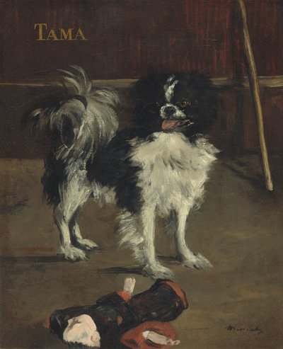 Tama, de Japanse Hond, c.1875 door Édouard Manet