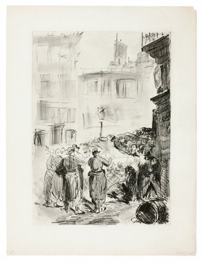 De Barricade door Édouard Manet