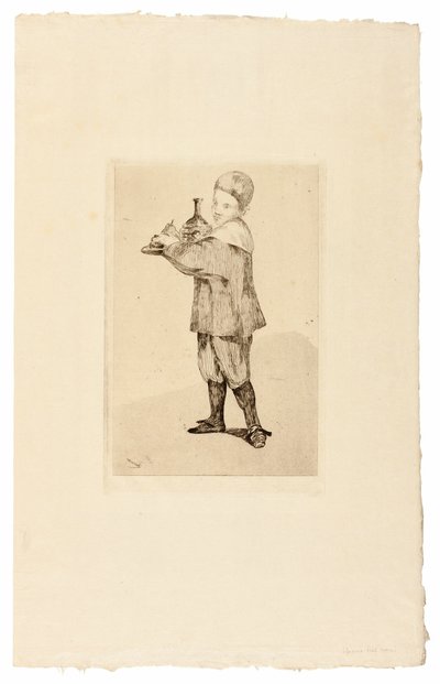 De jongen die een dienblad draagt door Édouard Manet