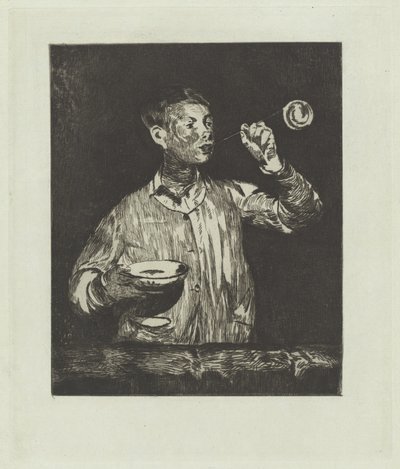 De Jongen met Zeepbellen door Édouard Manet
