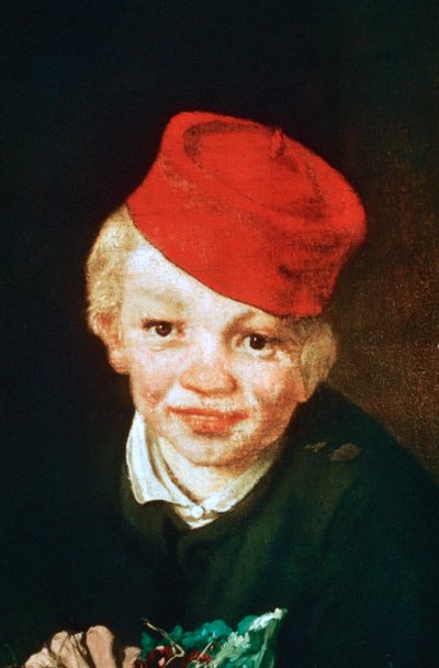 De jongen met de kersen (detail) door Édouard Manet