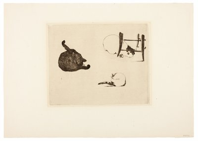 De Katten door Édouard Manet