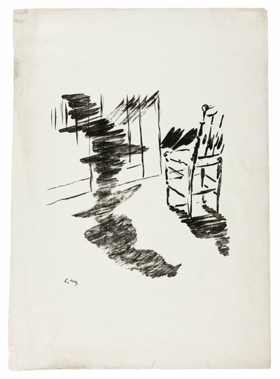 De Stoel ("Die schaduw die op de vloer zweeft..."), uit De Raaf (Le Corbeau) door Édouard Manet