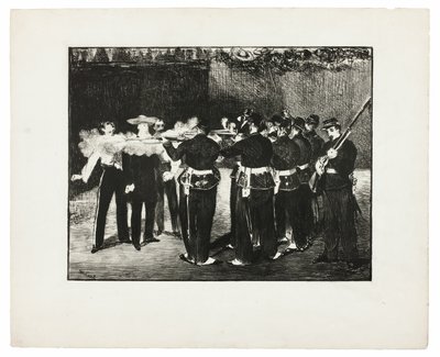 De executie van Maximiliaan door Édouard Manet