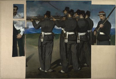 De executie van Maximiliaan van Mexico, ca. 1868 door Édouard Manet