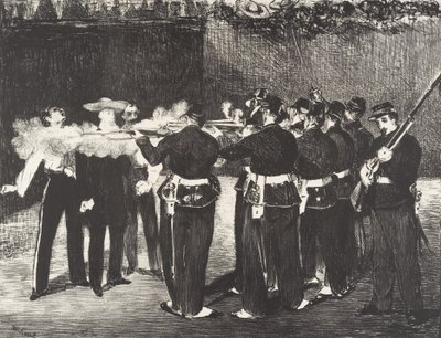 De Executie van Keizer Maximiliaan door Édouard Manet