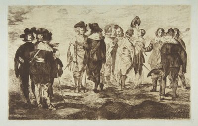 De kleine cavaliers, naar Velázquez door Édouard Manet