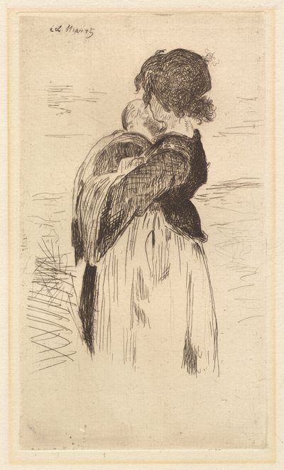 Het kleine meisje Le petite fille, 1862 door Édouard Manet