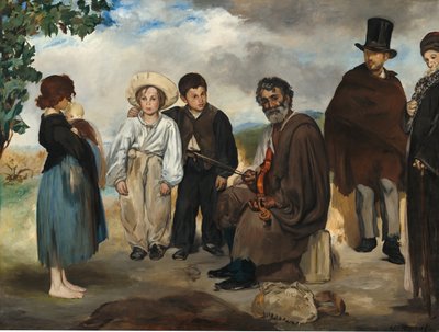 De oude muzikant door Édouard Manet