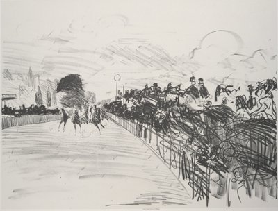 De Races Les Courses door Édouard Manet