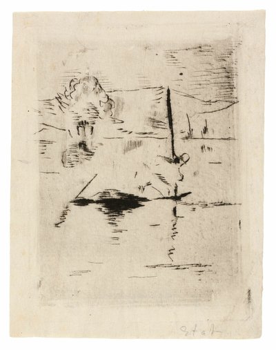 De rivier in de vlakte door Édouard Manet
