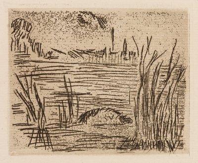De rivier in de vlakte, plaat 4 uit Le Fleuve door Édouard Manet
