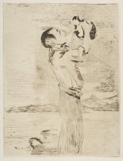 De Waterdrinker, 1870-74 door Édouard Manet