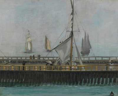 De pier van Boulogne-sur-Mer door Édouard Manet