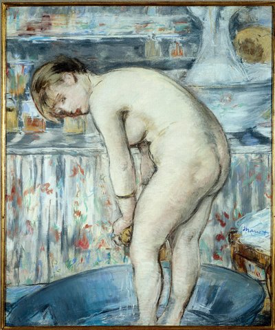 De badkuip of Vrouw in een badkuip door Édouard Manet