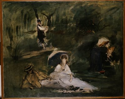 Onder de bomen door Édouard Manet