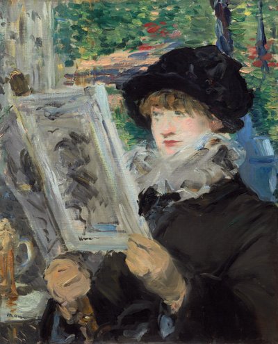 Vrouw Lezend, 1880-81 door Édouard Manet