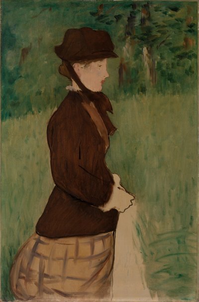 Jonge Vrouw in een Tuin door Édouard Manet