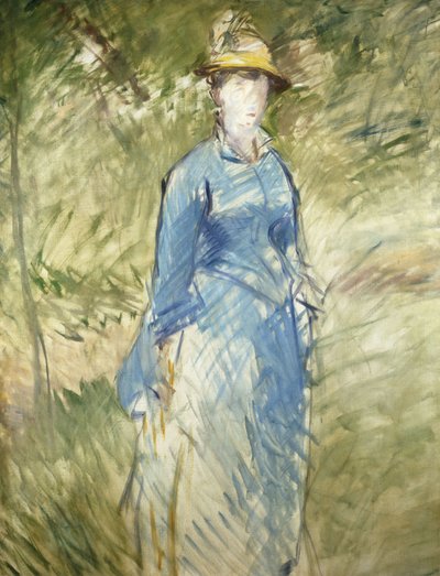 Jonge Vrouw in het Groen; Jeune Femme dans la Verdure, 1882 door Édouard Manet