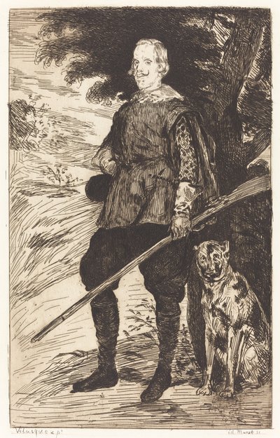 Filips IV door Edouard Manet after Diego Velázquez