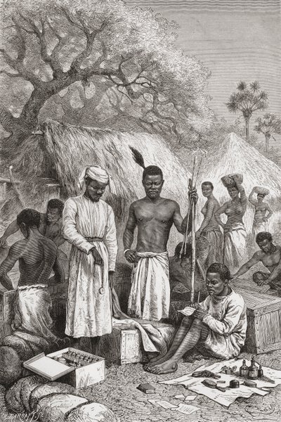 Abdullah Souzi, Jacob Wainright en James Chouma, Dr. David Livingstone