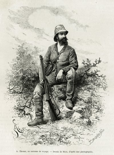 Portret van Emile Arthur Thouar door Edouard Riou