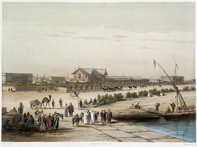 Scène en uitzicht op het kanaal in 