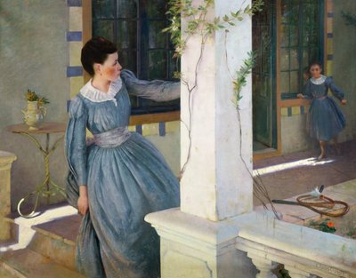 Verstoppertje, 1890 door Édouard Rosset Granger