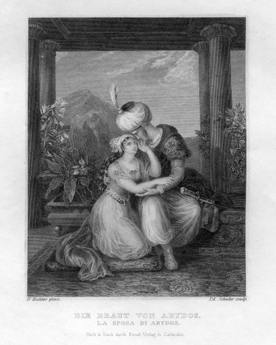 De Bruid van Abydos, c. 1833 door Edouard Schuler