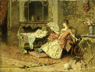 De Baby Observeren door Edouard Toudouze