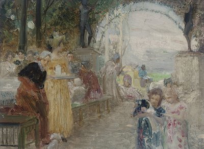 Het theekransje door Edouard Veith