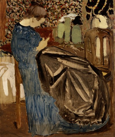 Een naaister door Edouard Vuillard