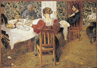 Een tafel (Le Dejeuner) door Vuillard, Edouard (1868-1940) door Edouard Vuillard