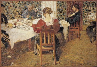 Een tafel Le Dejeuner door Edouard Vuillard