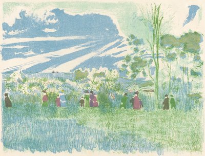 Over het land door Edouard Vuillard