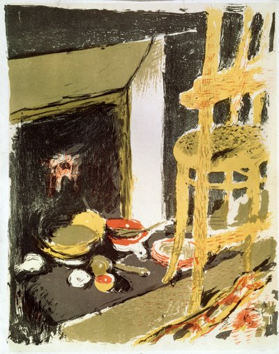 Bij de Haard, 1899 door Edouard Vuillard