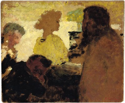 Aan de piano, ca. 1896 door Edouard Vuillard