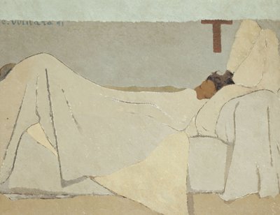 In bed, 1891 door Edouard Vuillard