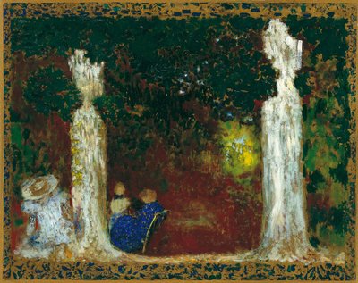 Onder de bomen, 1897-1898 door Edouard Vuillard