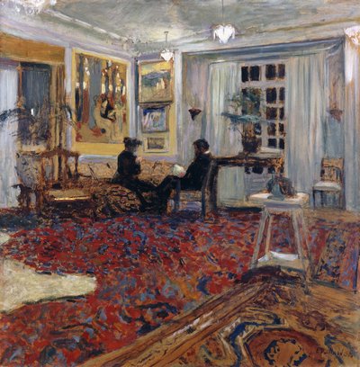 Gesprek bij de Fontaines: Meneer en Mevrouw Arthur Fontaine, 1904 door Edouard Vuillard