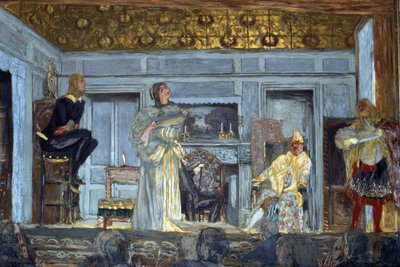 Decors van de ingebeelde zieke door Molière door Edouard Vuillard