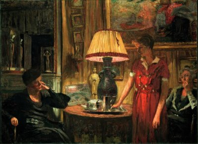 Het bezoek door Edouard Vuillard