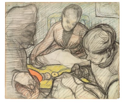 Studie voor Les Couturières, 1890 door Edouard Vuillard