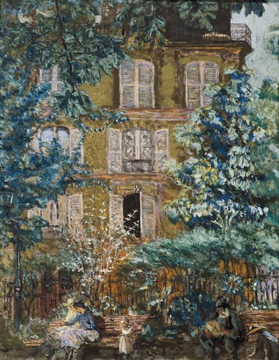 Gevel van het huis op het plein door Edouard Vuillard